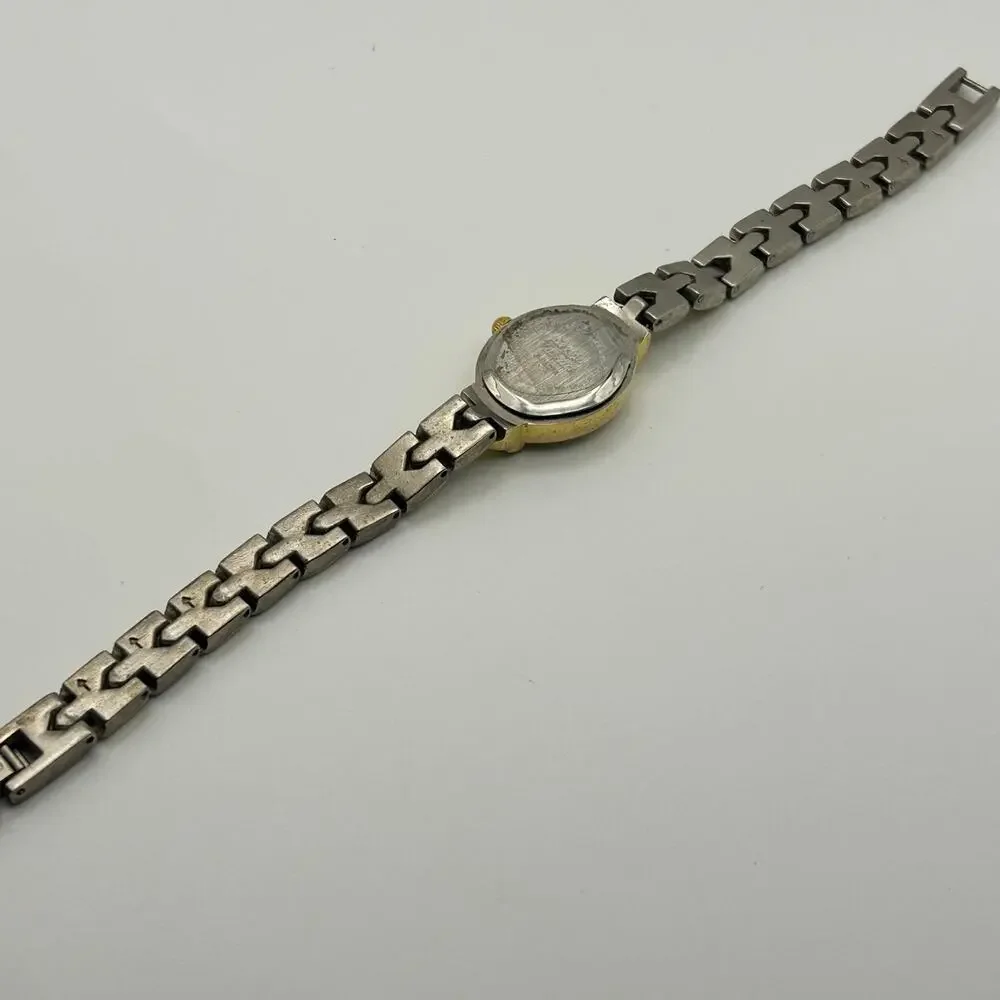 Vintage Sergio Valente Gold Silver Women’s Watch Working New Battery